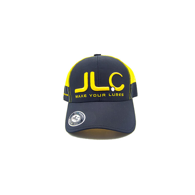 Gorra JLC Make Your Lures Visera Curvada Rejilla Niño 52-54 cm Negra-Amarilla