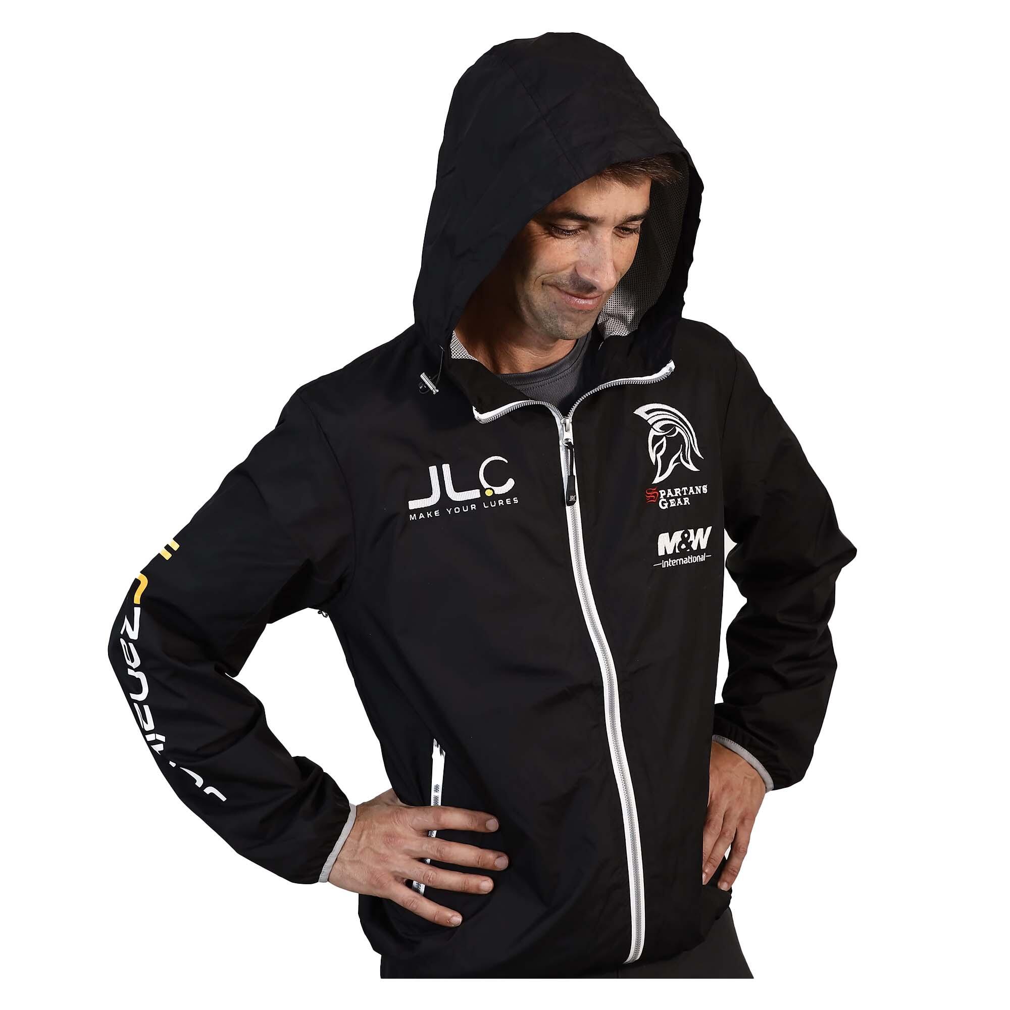 Cortavientos Chaqueta Pesca Nylon Hombre JLC Negra Talla XL 3/7