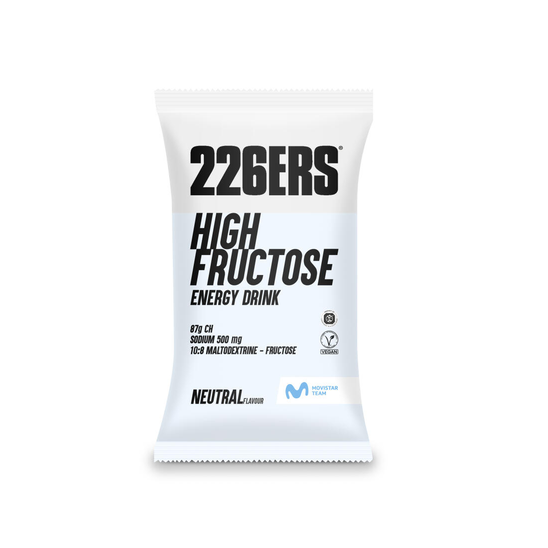 226ERS HIGH FRUCTOSE DRINK Bebida energética monodose de sabor neutro 226ERS