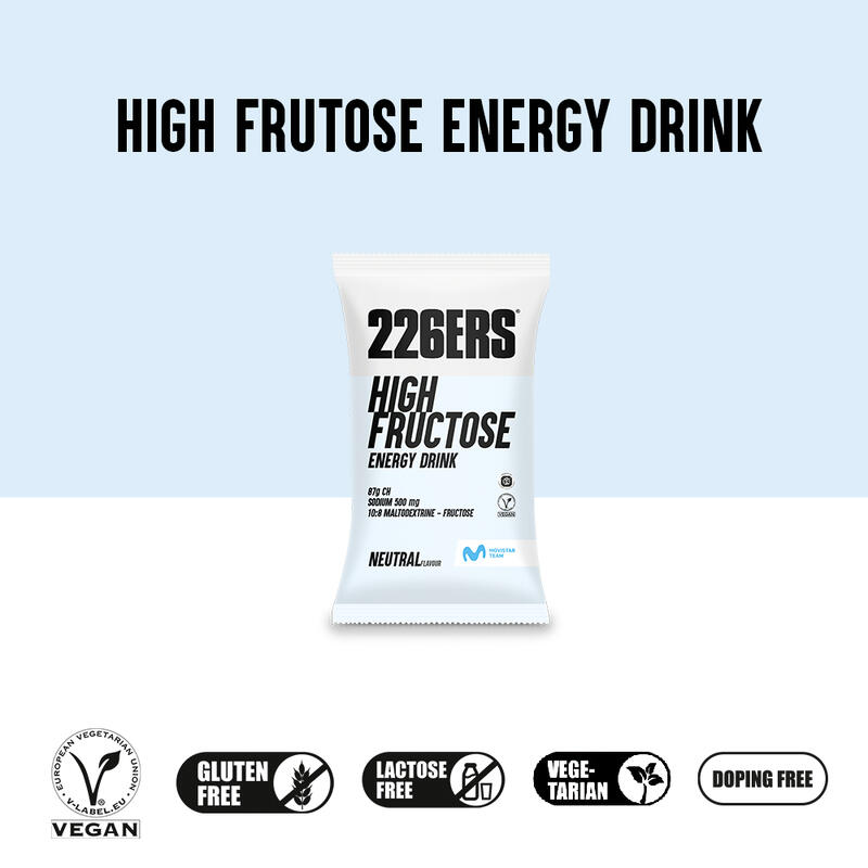 Bebida energética HIGH FRUCTOSE DRINK Monodo Sabor Neutro 226ERS