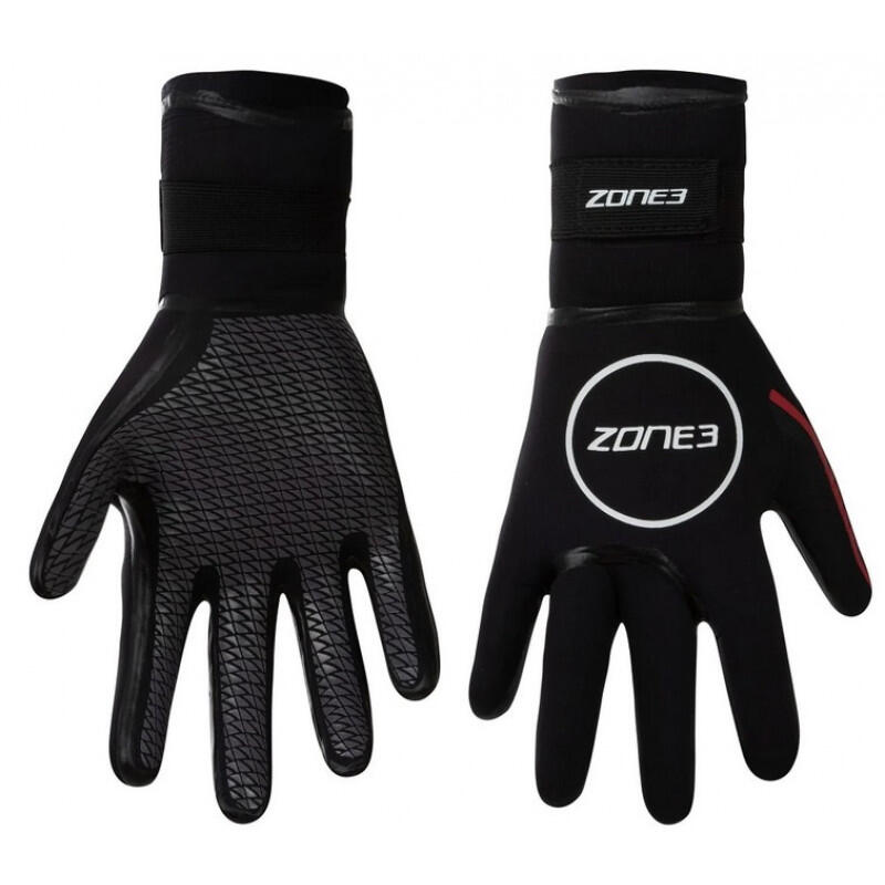 ZONE3 Neoprene HeatTech Warmth Swim Gloves Adult's Black