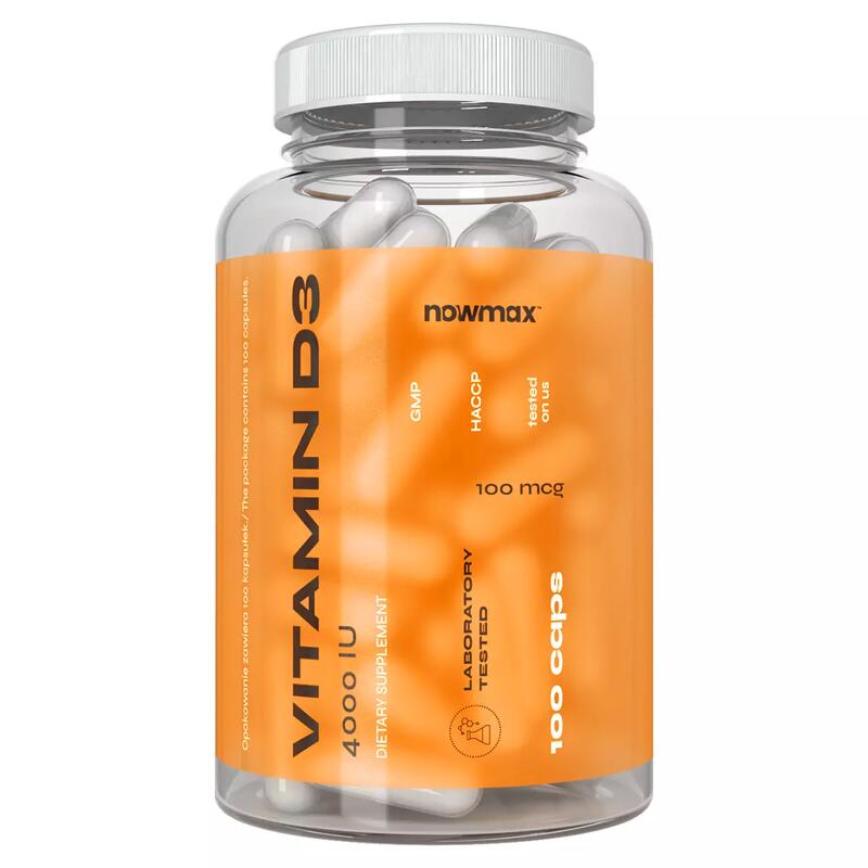 Vitamin D3 nowmax NOX  100mcg 4000IU 100 kaps