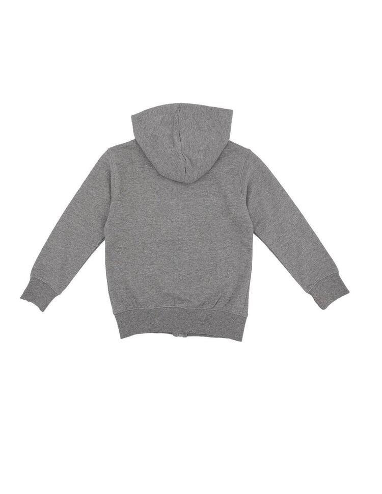 Dziecięca bluza z kapturem, zamkiem błyskawicznym na całej długości i logo Basic