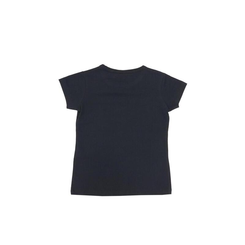 T-shirt fille manches courtes avec grand logo Basic