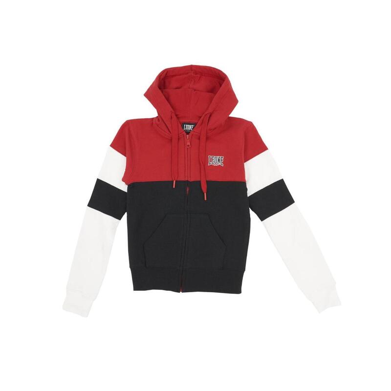 Sweat enfant, capuche et zip intégral trois couleurs Junior Class