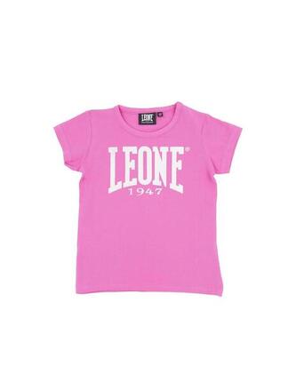 T-shirt dla dziewczynki z krótkim rękawem i dużym logo Basic