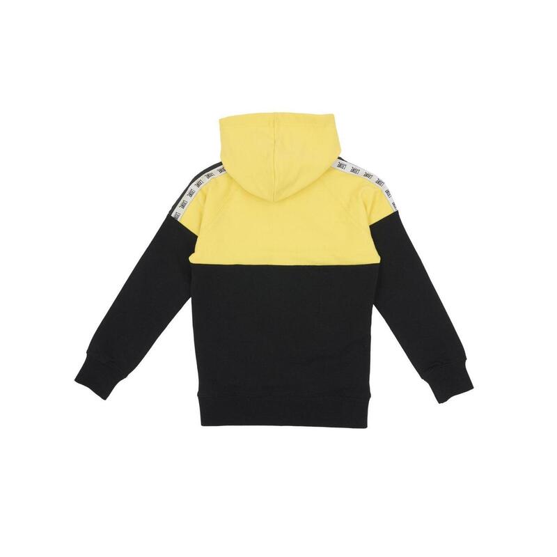 Felpa da bambino cappuccio, full zip e bicolor New Tape