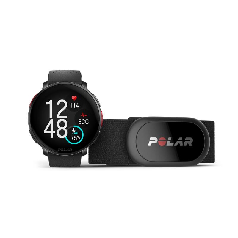 PREMIUM-MULTISPORTUHR MIT HERZFREQUENZ-SENSOR POLAR VANTAGE V3 SCHWARZ + H10