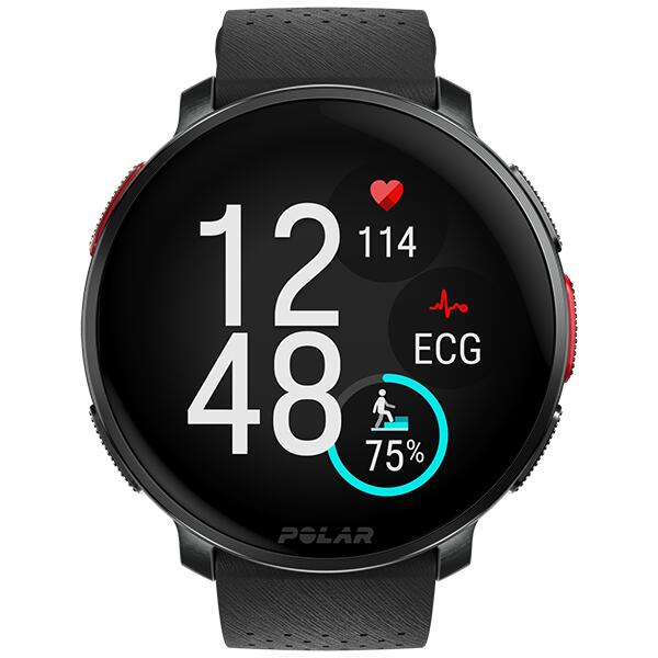 Montre connectée multisport - GPS, Cartes, SpO2, ECG - Vantage V3 Noir