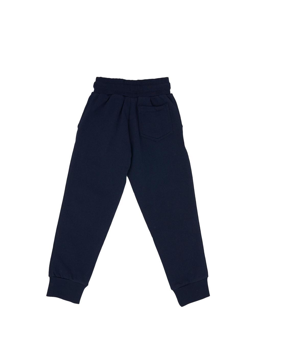 Pantalón criança de felpa con pequeño logo Basic 2/3