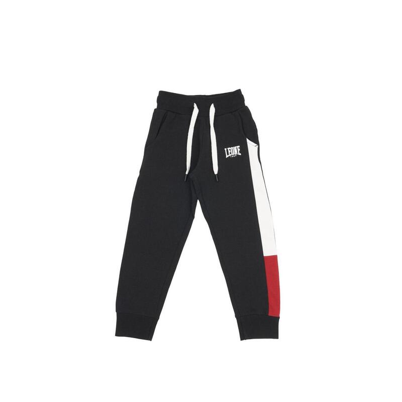 Pantaloni in felpa da bambino con banda bicolor Junior Class CH8607 Pantaloni in felpa da bambino con banda bicolor Junior Class CH8607
