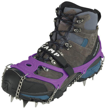 Crampons d'appoint Camp Ice Master Evo XL, 13 pointes, acier, 15 mm Élastomère
