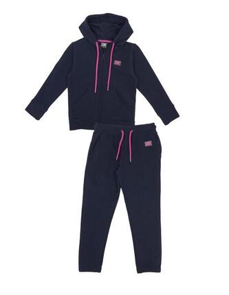 Survêtement fille avec capuche et zip intégral Basic