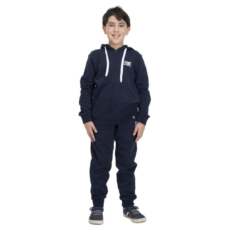 Tuta da bambino con cappuccio e full zip Basic