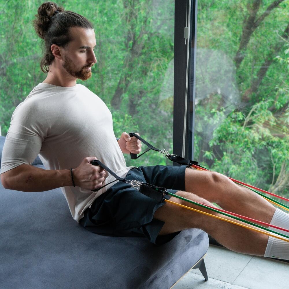Gumy do ćwiczeń zestaw 5 gum oporowych do ćwiczeń fitness taśmy na siłkę DrFit 6/6