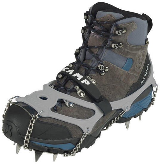 Crampons d'appoint Camp Ice Master Evo XL, 13 pointes, acier, 15 mm Élastomère