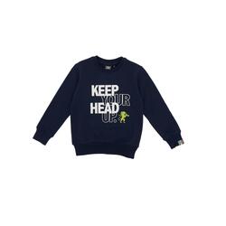 Kindersweatshirt met ronde hals en Basic-logo