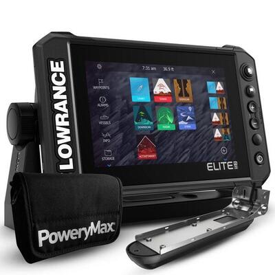 Lowrance Elite FS 9 PoweryMax presto con trasduttore di immagine attivo 3 in 1