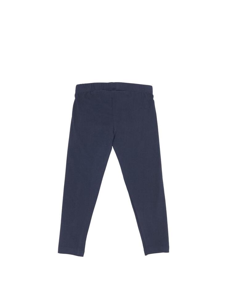 Legginsy dziewczęce basic z małym logo