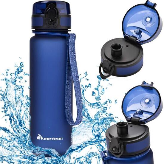 Meteor Trinkflasche 650 ml - Tritan, auslaufsicherer Verschluss