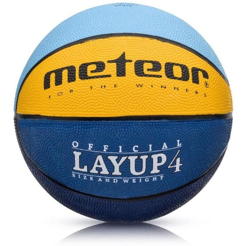 Piłka do koszykówki dla dzieci Meteor LayUp 3 treningowa na halę beton