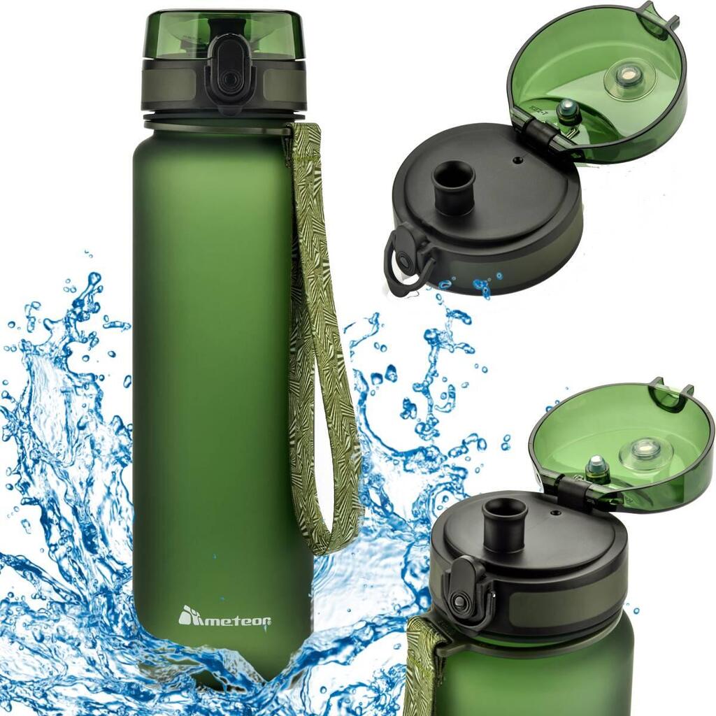 Meteor Water Bottle – Leak-Proof Flip Cap - Sports and Travel