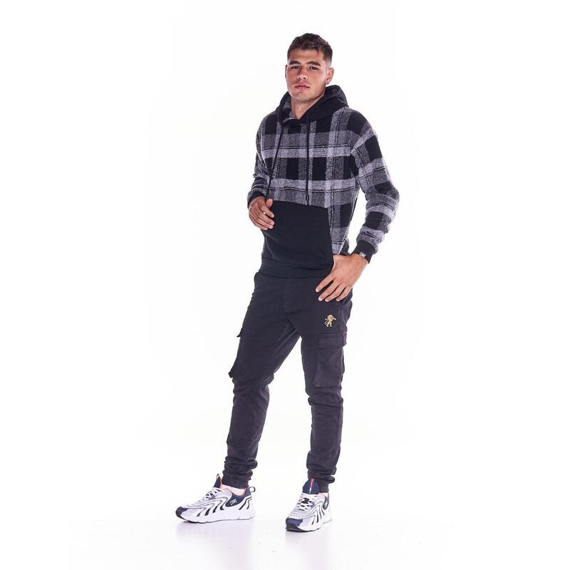 Sweatshirt homem de lÃ£ tartan para trabalho e lazer