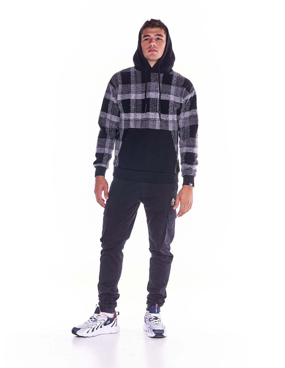 Sweat homme Work Leisure en laine tartan 1/7
