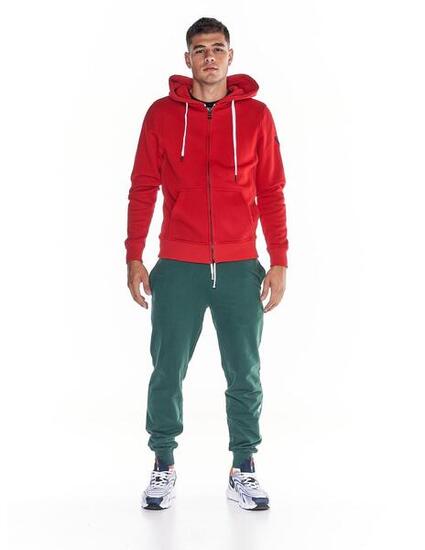 Felpa da uomo cappuccio full zip Heavy Basic