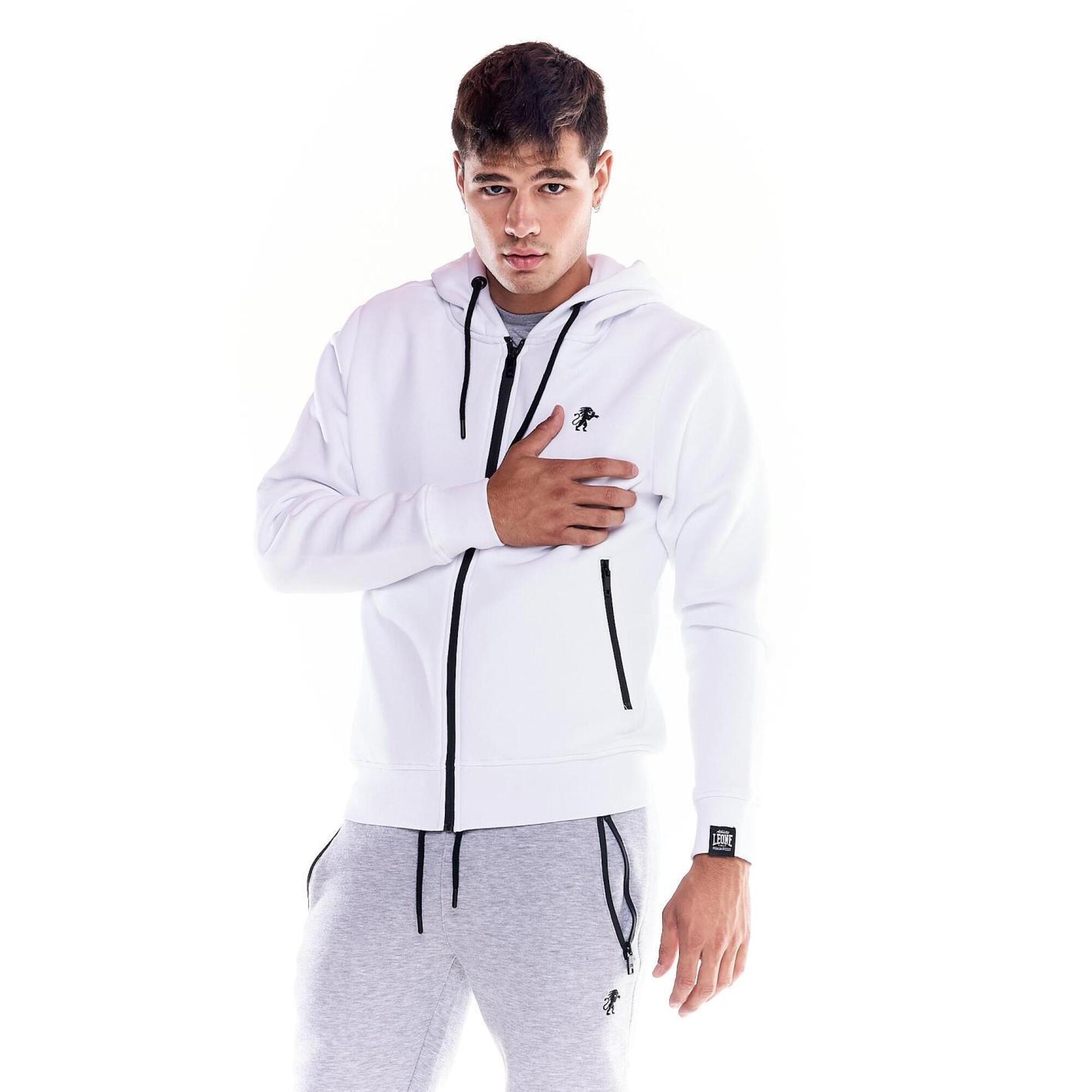 Leone 1947 Apparel - Kapuzenpullover Für Männer Leone Full Zip Soft Basic - Sweat-shirt - Blanc - Decathlon