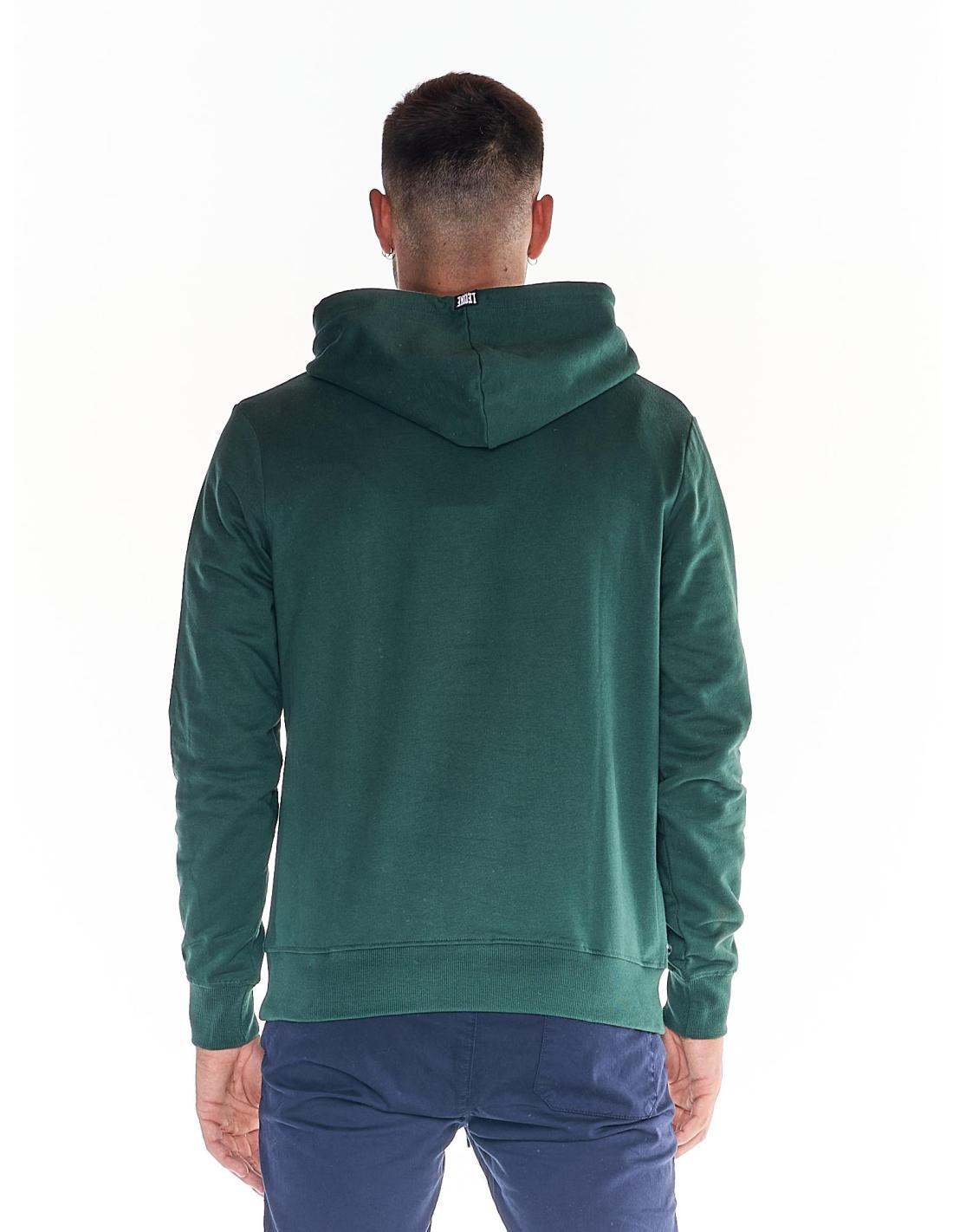 Herren-Sweatshirt mit Kapuze und großer Tasche mit College-Logo 4/7