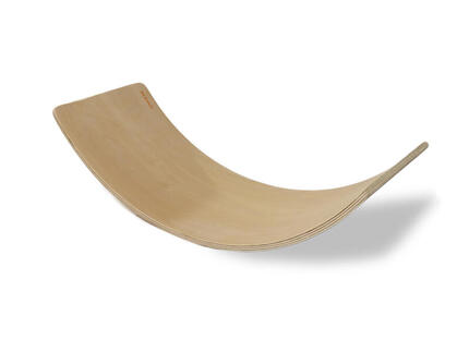 Deryan Luxe Balance Board XL - Planche d'équilibre -En bois de hêtre massif 90cm