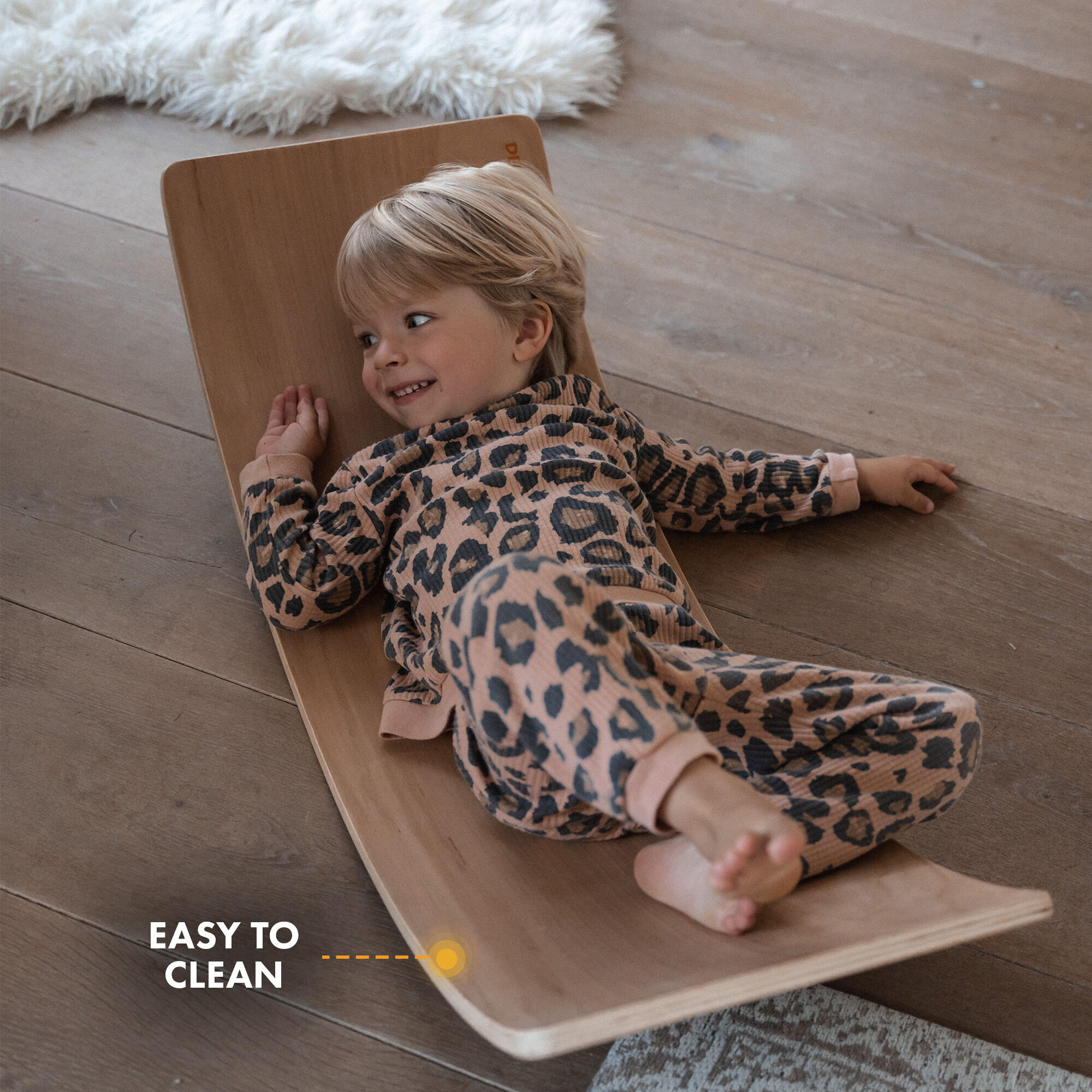 Balance Board XL - Bois de hêtre robuste verni transparent - 90 cm 5/7