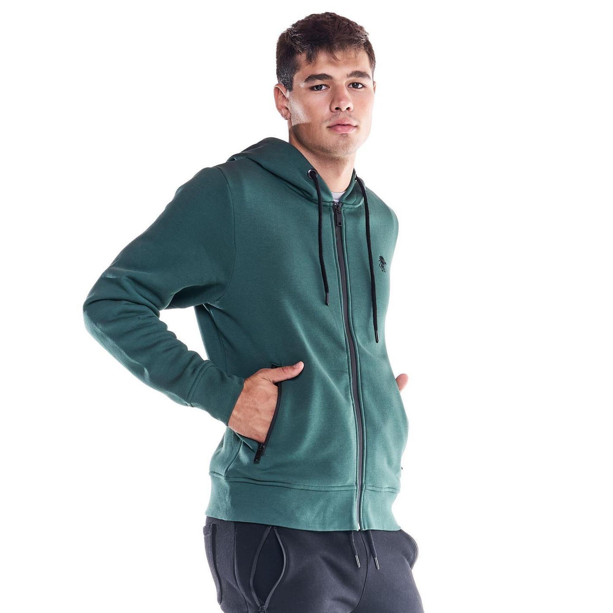 Leone 1947 Apparel - Kapuzenpullover Für Männer Leone Full Zip Soft Basic - Sweat-shirt - Vert - Decathlon