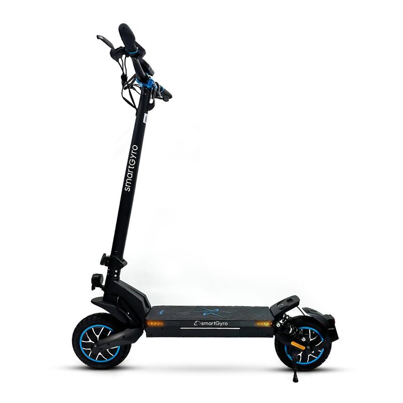 SMARTGYRO Crossover Dual MAX - Patinete Eléctrico para Adultos con Tracción  Total, 2 motores de 500W 48V (1000W), 15 Ah de Batería, 60 Km Autonomía,  Vel. Máxima de 25 Km/h, Certificado por