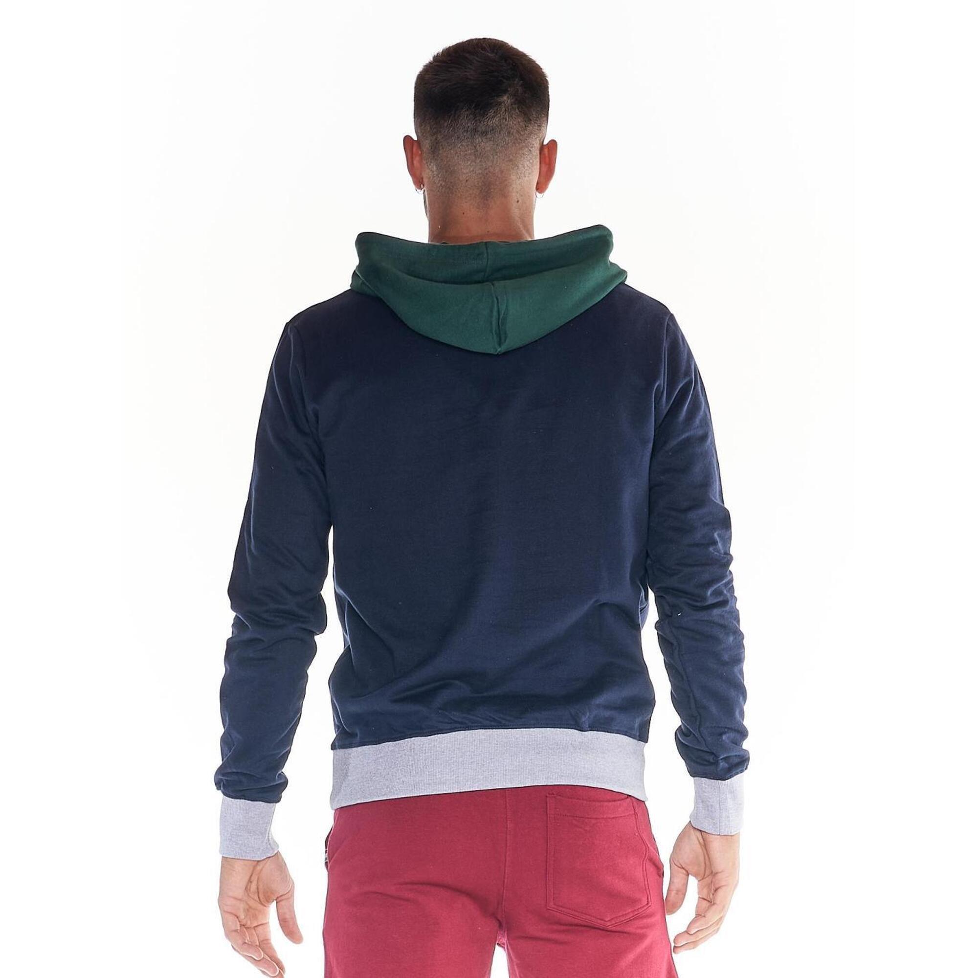 sudadera tricolor hombre