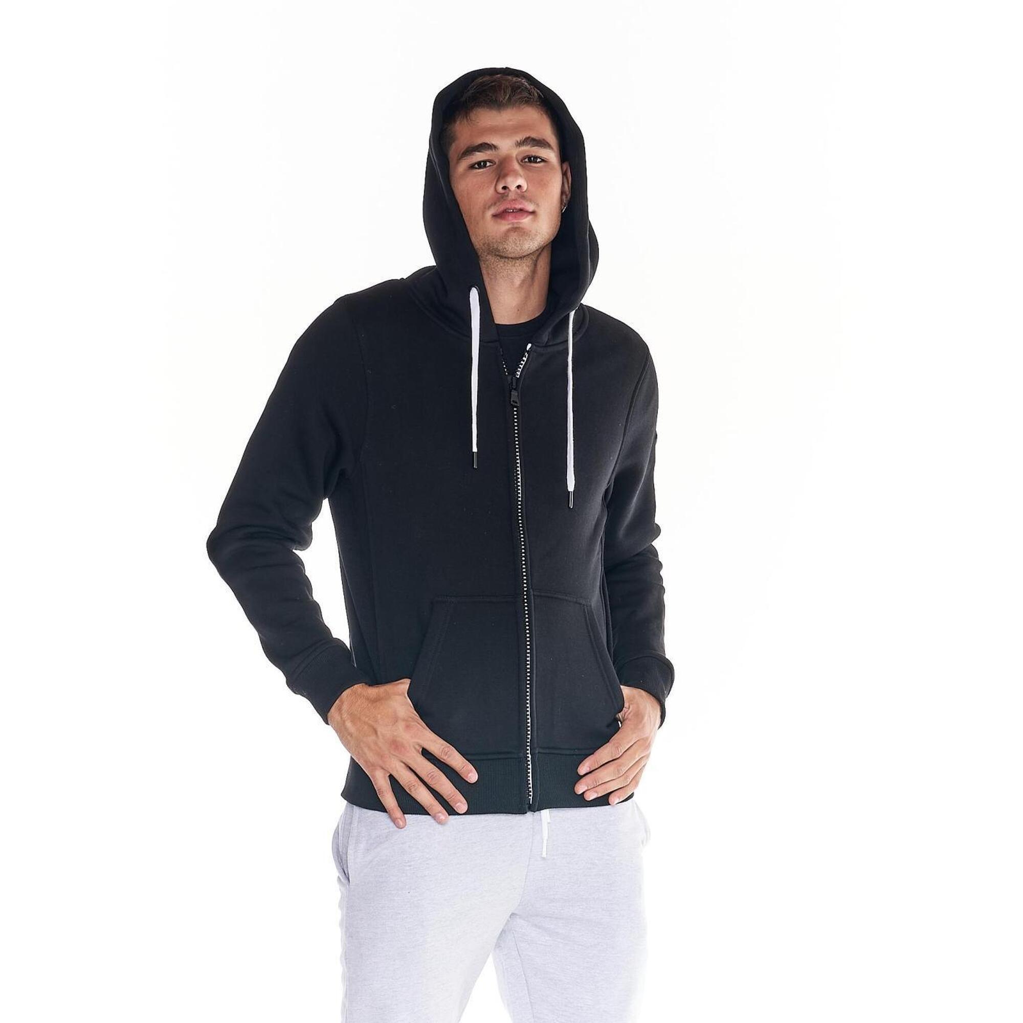Leone 1947 Apparel - Sweat À Capuche Zippé Heavy Basic Homme - Sweat-shirt - Noir - S - Decathlon