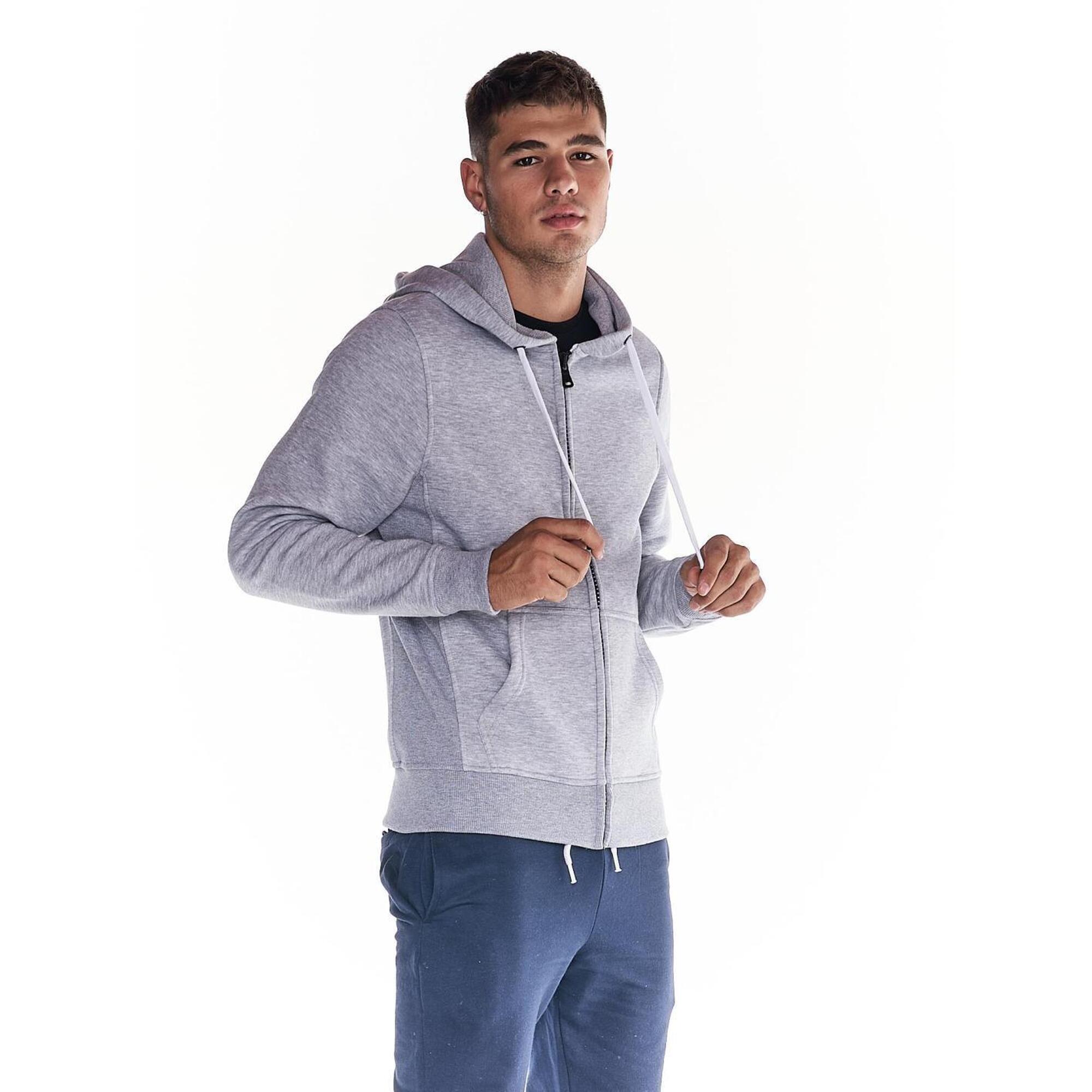 Leone 1947 Apparel - Sweat À Capuche Zippé Heavy Basic Homme - Sweat-shirt - Gris - 42 M/l - Decathlon