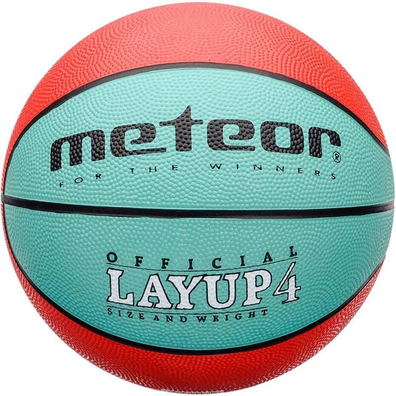 Piłka do koszykówki dla dzieci Meteor LayUp 4 treningowa na halę beton