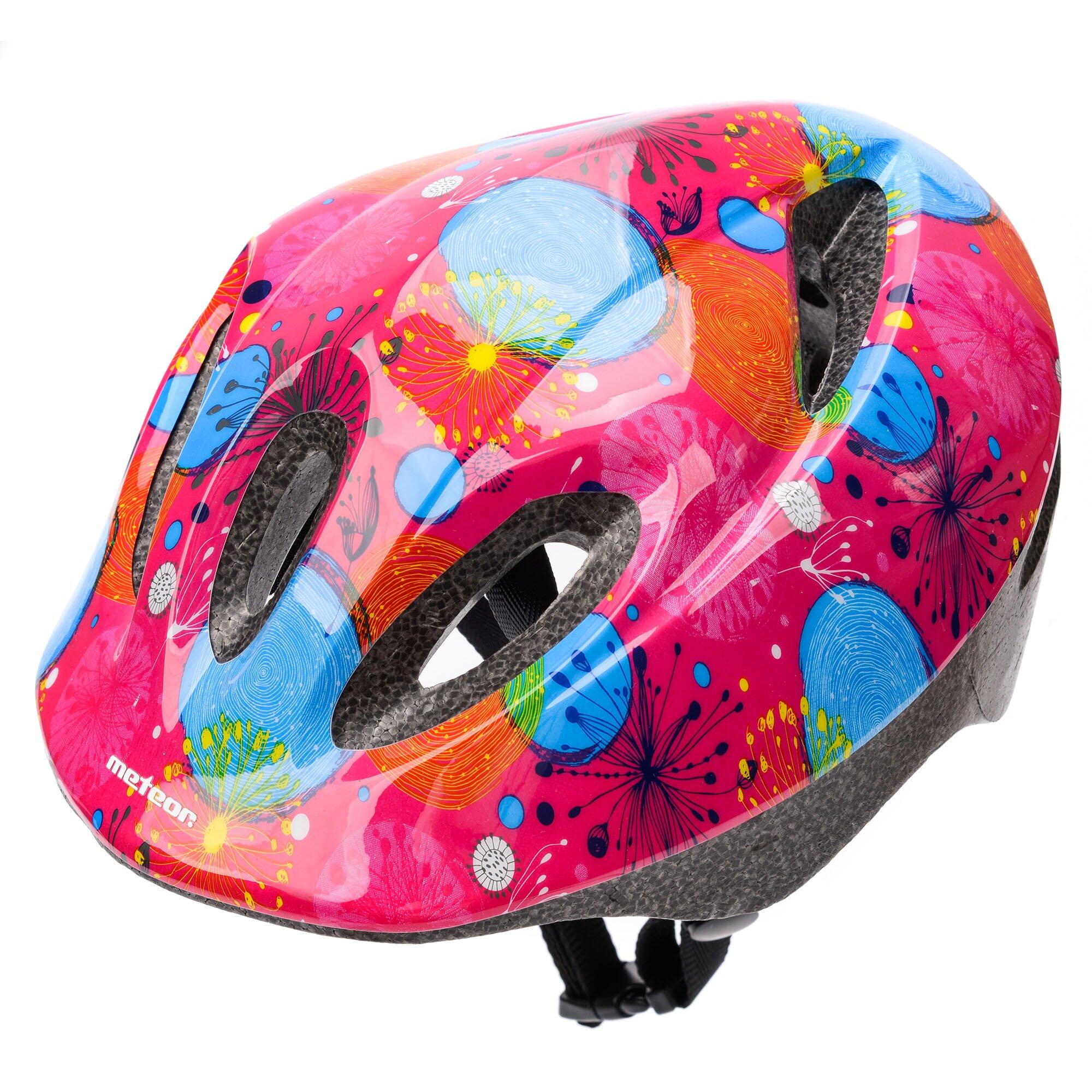 Kask rowerowy szosowy dziecięcy Meteor KS05 regulowany z systemem Air Flow