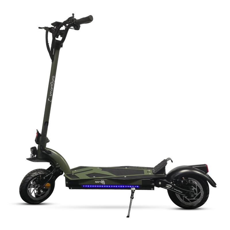 Patinete Eléctrico smartGyro Raptor Army C 18Ah, 1000W 52V, Certificado DGT