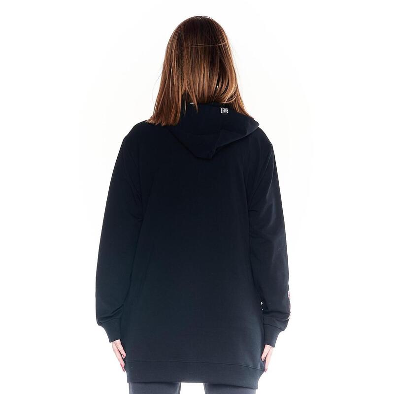 Woman hoody over College