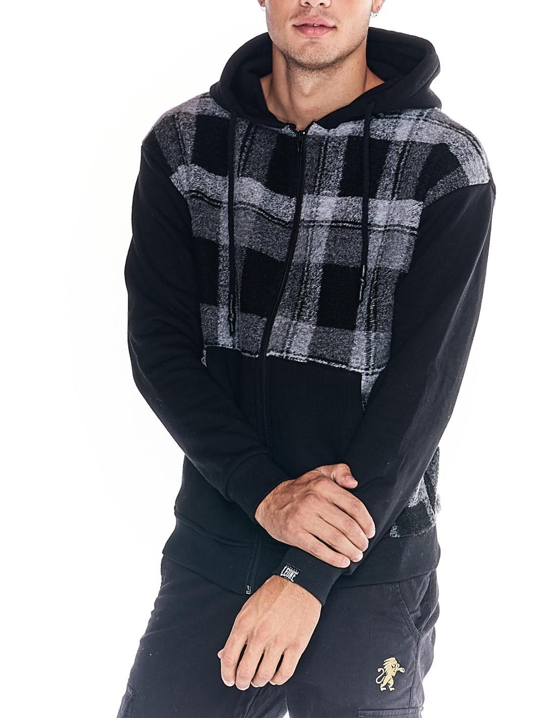Felpone da uomo in lana tartan full zip Work Leisure 7/7