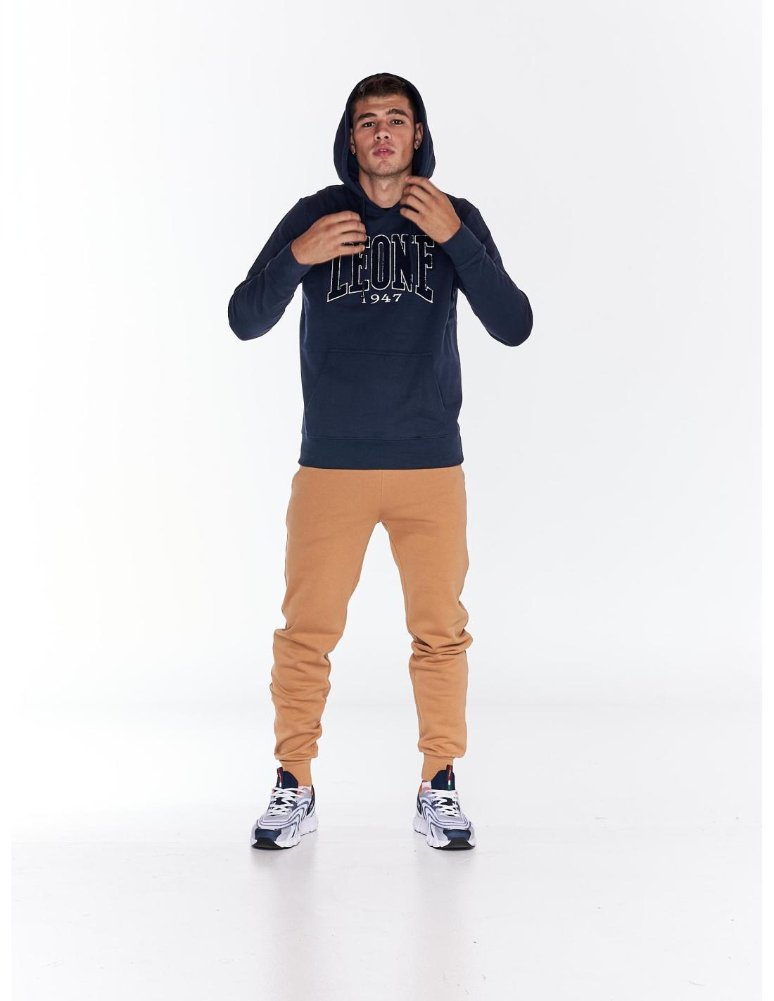 Sweat-shirt homme avec capuche et grande poche logo College 2/7
