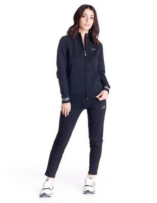 Jumpsuit met glanzende kraag voor dames