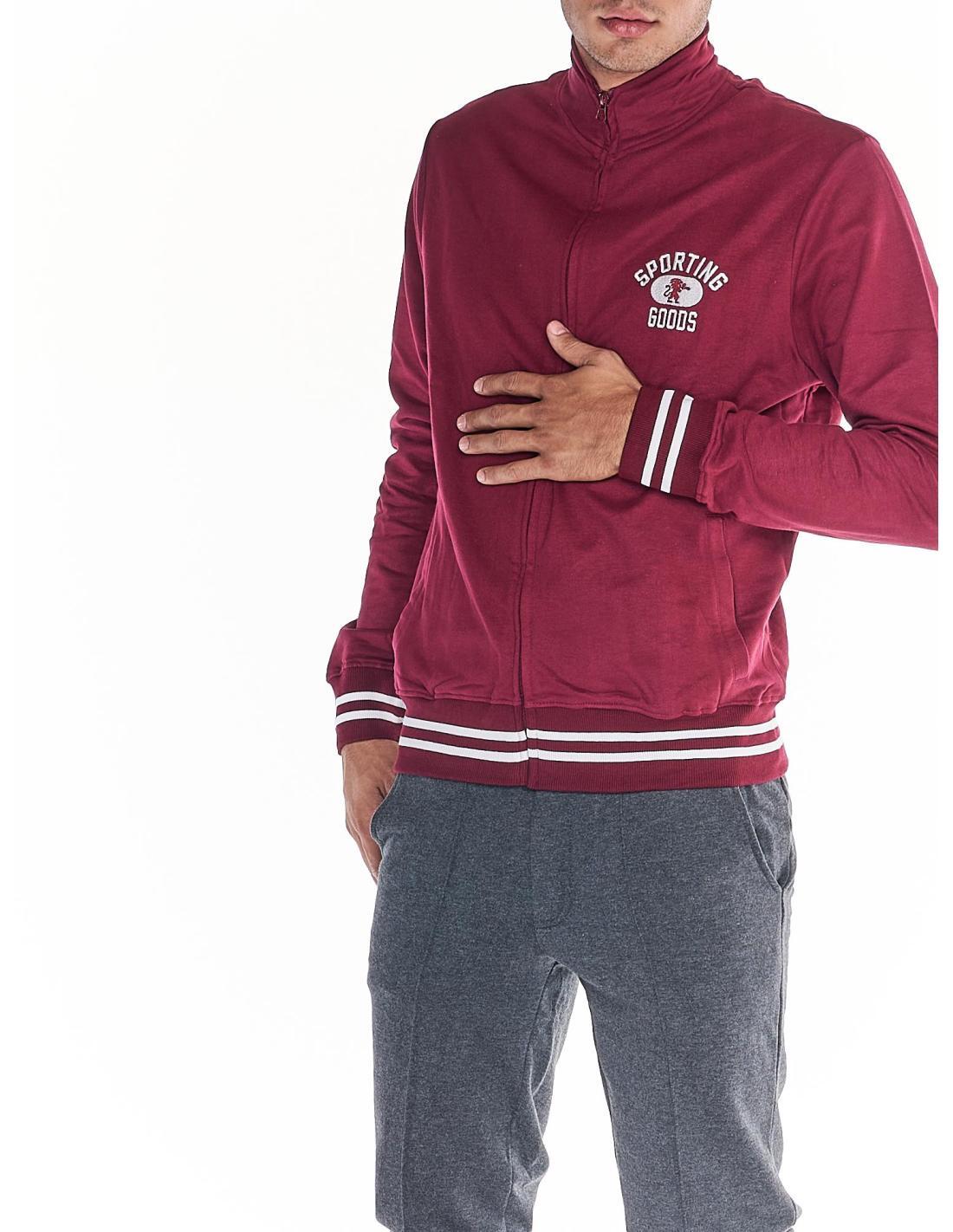Tuta da uomo collo in piedi full zip College 7/7