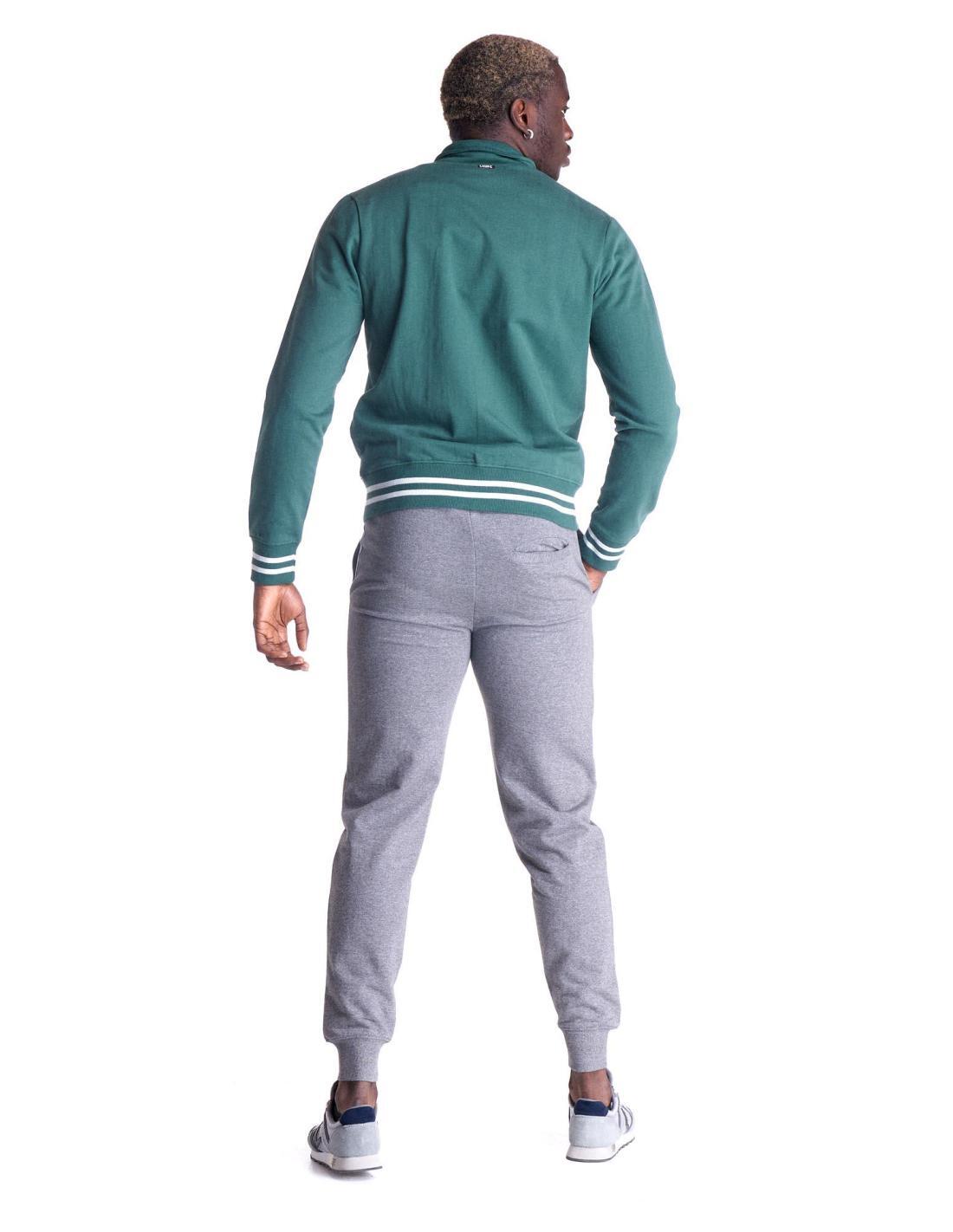 Fato de treino universitário masculino com gola alta e fecho completo 4/7