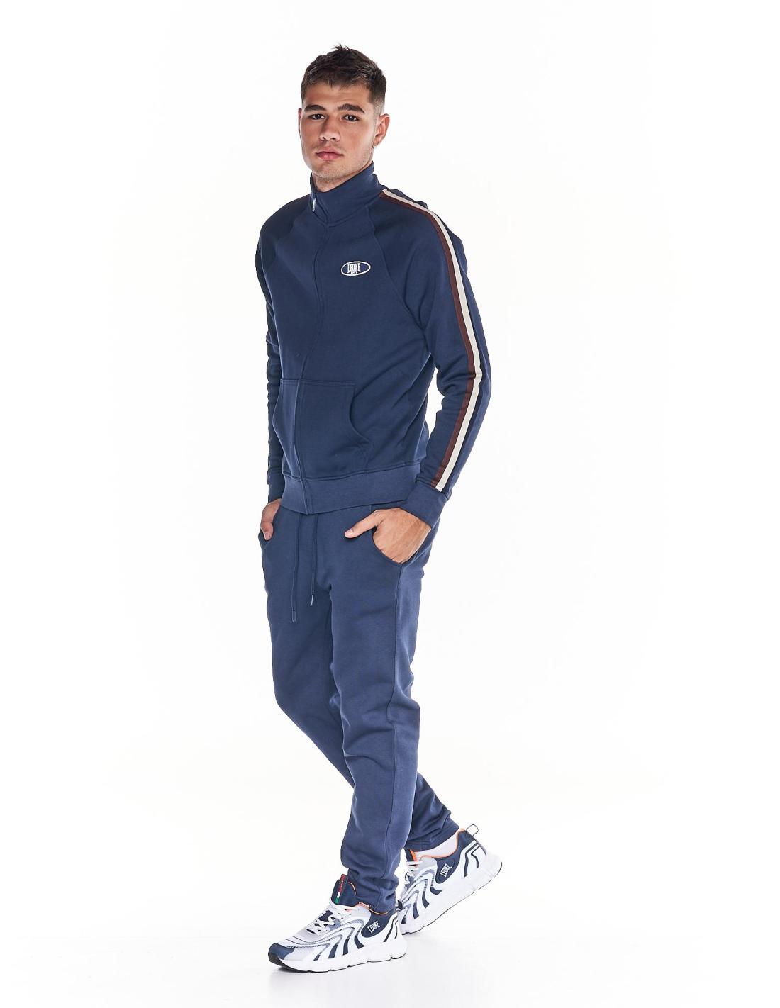 Fato de treino masculino Earth Tones com gola alta e zíper completo 3/6