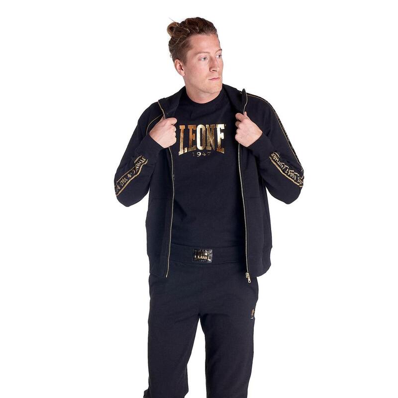 Tuta da uomo collo in piedi full zip GOLD