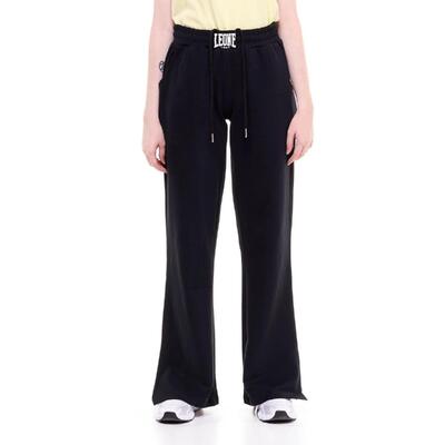 Szerokie spodnie dresowe damskie z cekinami